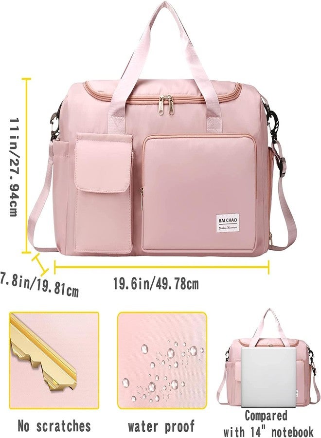 AG E-Com Gym Duffle Bag with Shoe Compartment Wet Pocket, Weekender Travel Bag with Shoulder Straps, Waterproof Sports Duffle Bag for Men Women, Lightweight Carry on Gym Bag - Image 3